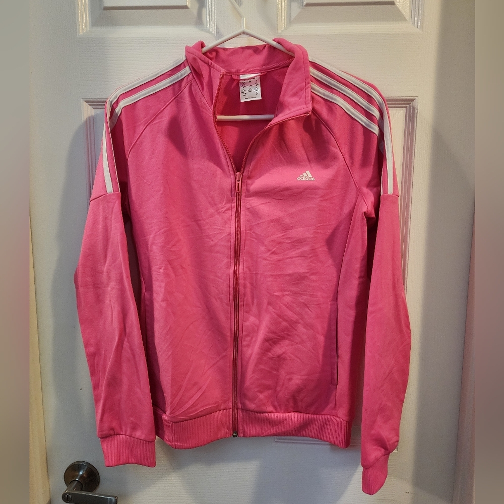 Adidas Pink Zip-Up Jacket